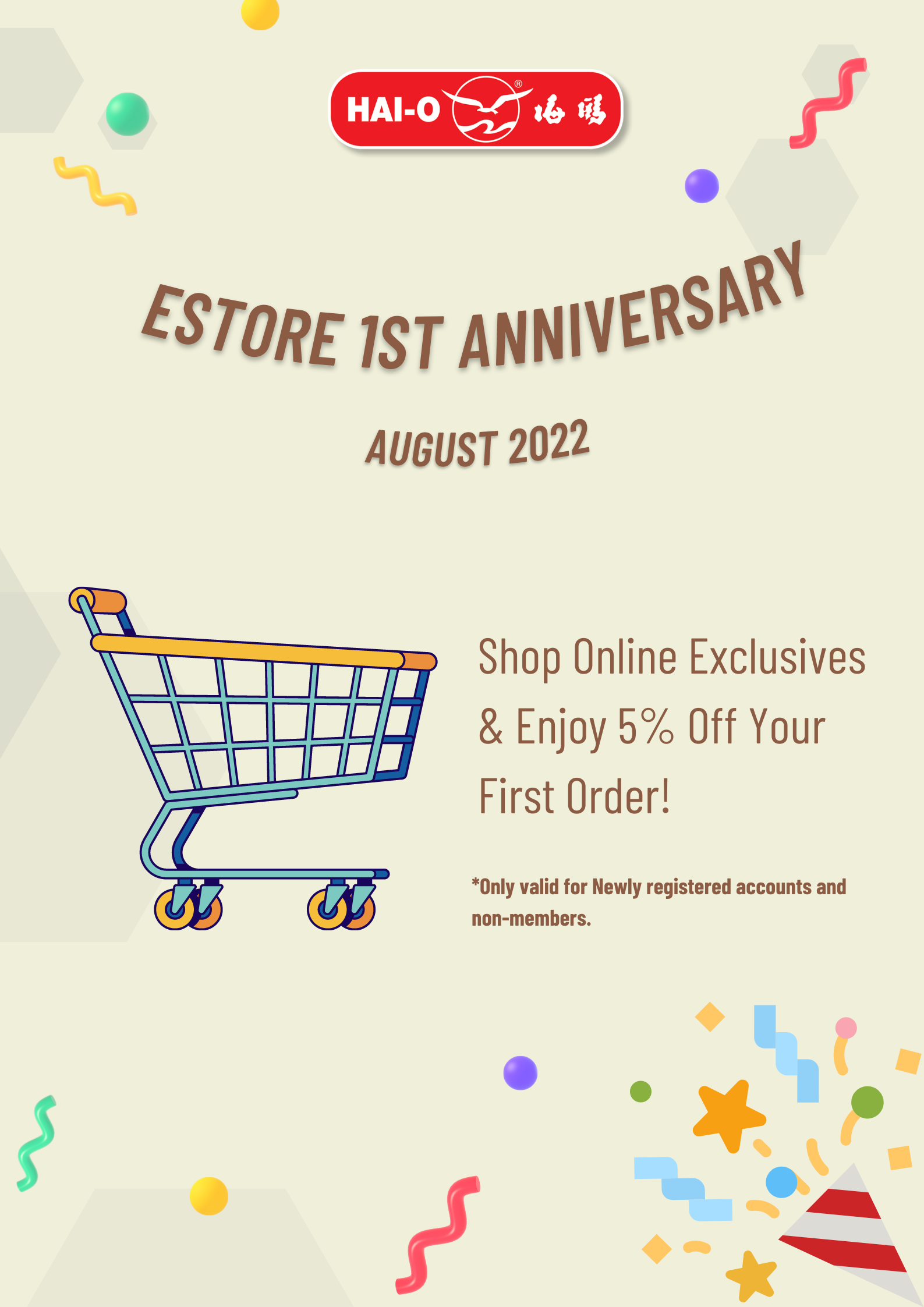 eStore 1st anniversary *ONLINE EXCLUSIVE