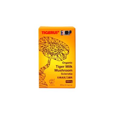 TIGERUS Organic Tiger Milk Mushroom Sclerotia (300mg x 60’s)