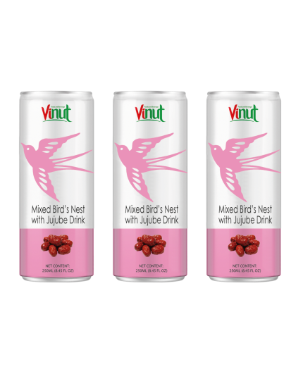 VINUT BIRD&#039;S NEST JUJUBE DRINK 250ML X 3 Bottles