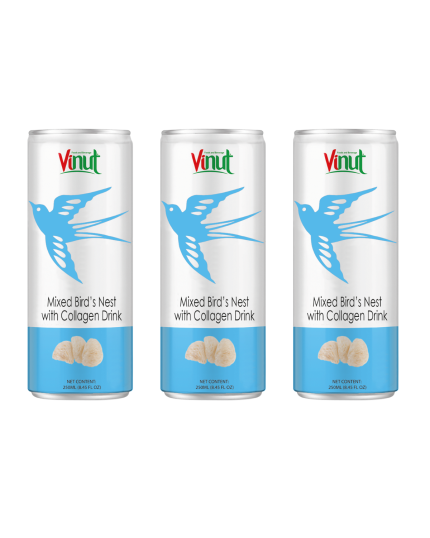 VINUT BIRD&#039;S NEST COLLAGEN DRINK 250ML X 3 Bottles