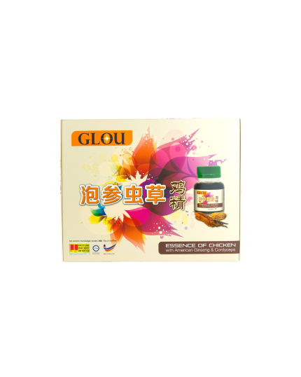 【GLOU】ESSENCE OF CHICKEN WITH AMERICAN GINSENG &amp; CORDYCEPS (6X70G)