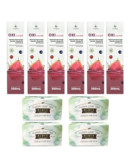 【PACKAGE 6+4】TKT Nature OXI Juceè (300ml) + DIABETEA GUAVA LEAF TEA (2G X 30&#039;S)