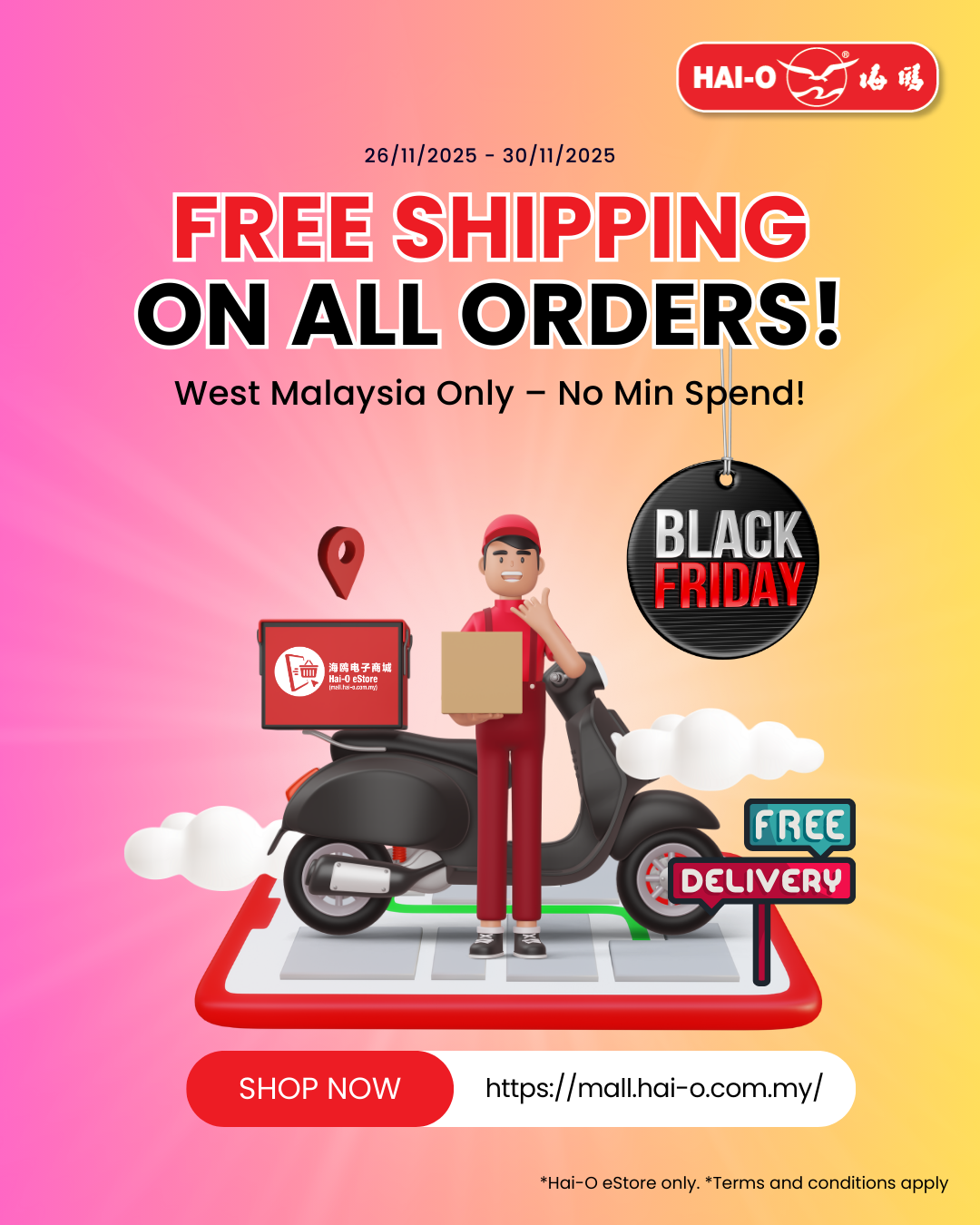 Black Friday - Free Shipping